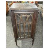 WOOD AND GLASS CABINET