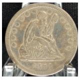 1858 SEATED QUARTER