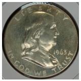 1963 PROOF FRANKLIN HALF DOLLAR