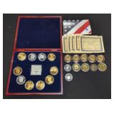 COLLECTION OF TRIBUTE COINS