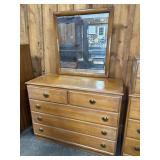 5 DRAWER DRESSER WITH MIRROR