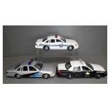 (3) DIE-CAST POLICE CARS