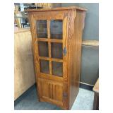 OAK DISPLAY CABINET