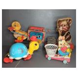 (4) FISHER PRICE PULL TOYS