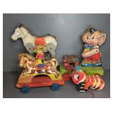 (4) FISHER PRICE PULL TOYS