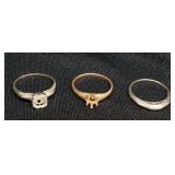 14K WHITE AND YELLOW GOLD