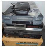 GROUP OF VHS PLAYERS, DISC PLAYERS