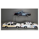 (3) DIE-CAST POLICE CARS