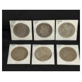 (6) MORGAN SILVER DOLLARS