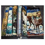 (6) DECORATIVE TAPESTRIES