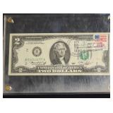1976 US POSTAL CANCELED $2 NOTE