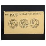 (3) 1979 SUSAN B ANTHONY DOLLARS (P, D, S)