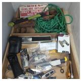 RULERS, KNIVES, ROPE, AXES, SIGN