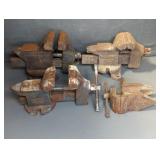 GROUP OF BENCH VISES