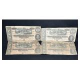 (4) CONFEDERATE CIVIL WAR $10 NOTES