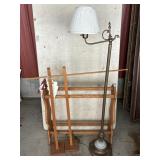FLOOR LAMP, QUILT RACK, BLANKET STAND