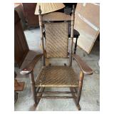 WOVEN SEAT & BACK ROCKING CHAIR