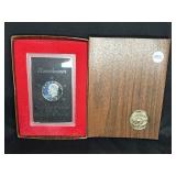 1971-S EISENHOWER SILVER $1 PROOF (BROWN DISPLAY)