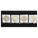 (4) MORGAN SILVER DOLLARS