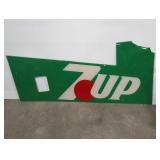 7-UP SIGN - PLEXIGLASS - AS IS