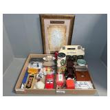 GROUP OF ASST. COLLECTIBLES, GLASSES, MODELS, MORE