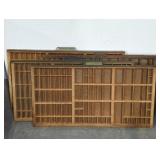 (4) VINTAGE LETTERPRESS TRAYS