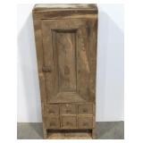 PRIMITIVE CUPBOARD SINGLE DOOR WITH DRAWERS