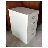2 DRAWER METAL FILING CABINET