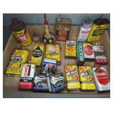 SMALL METAL OIL CANS, LOCKEASE, AND BRAKE FLUID