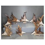 ANTLER CARVED ART - EAGLE (8 PC)