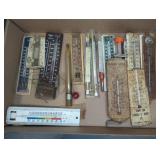 THERMOMETER ASSORTMENT, RAIN GAUGE