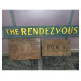 WOOD SIGNS (3) - AS IS