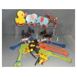 FISHER PRICE  ANIMALS ON WHEELS AND PADDLE PUSH UP