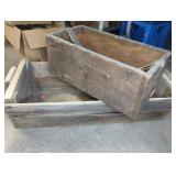 GRAPE CRATE AND WOOD CRATE/TOTE