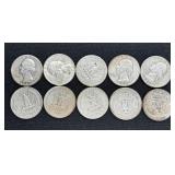 (10) SILVER QUARTERS