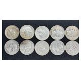 (10) SILVER QUARTERS