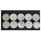 (10) SILVER QUARTERS