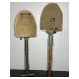 (2) WWII ENTRENCHING SHOVELS
