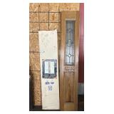 (2) OAK ENTRY DOOR SIDELITES