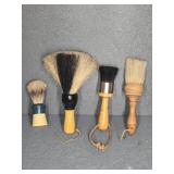 SHAVING/LATHERING BRUSHES (4)