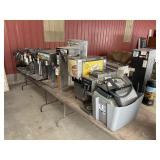 12 COMMERCIAL COFFEE AND CREAMER MACHINES