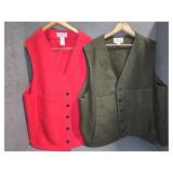 VINTAGE MENS WOOL FILSON VESTS