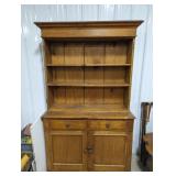 ANTIQUE STEP BACK CUPBOARD