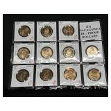 (11) SACAGAWEA PROOF & MINT STATE $1 COINS