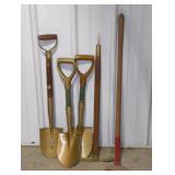 GARDEN SHOVELS AND TOOLS