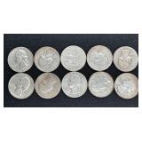 (10) SILVER QUARTERS
