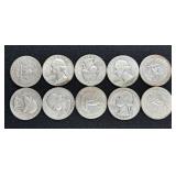 (10) SILVER QUARTERS