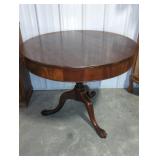 ROUND CLAW FOOT TABLE