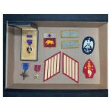 GROUP OF MILITARY BADGES & PATCHES