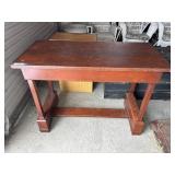WOOD HALLWAY TABLE 44"X21"X33"